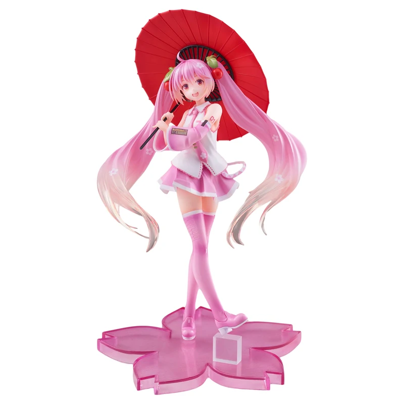 

Original 2021 Taito Vocaloid Sakura Hatsune Miku 2Nd Season Anime Limited 20Cm Action Figure Desk Decor Doll Collect Model Toys