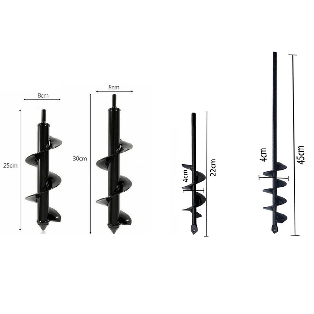 Садовый плантатор спиральное сверло Цветочная лампа с шестигранным валом шнек