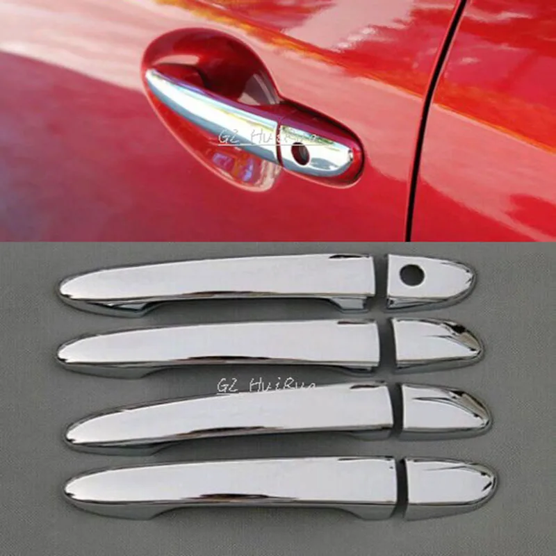 Бесплатная доставка! Хромированная накладка на дверную ручку для Mazda 3 AXELA M3 2014