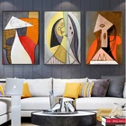 Пикассо Абстрактная живопись известная картина художественные плакаты и принты холст Картины настенные картины для Декор в гостиную (без рамки)