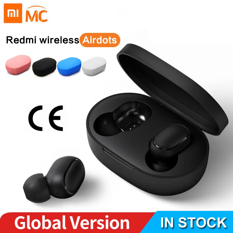Xiaomi Redmi AirDots наушники Bluetooth гарнитура 5,0 TWS истинный беспроводной стерео SBC милый мини-светильник наушники с автоматической зарядкой