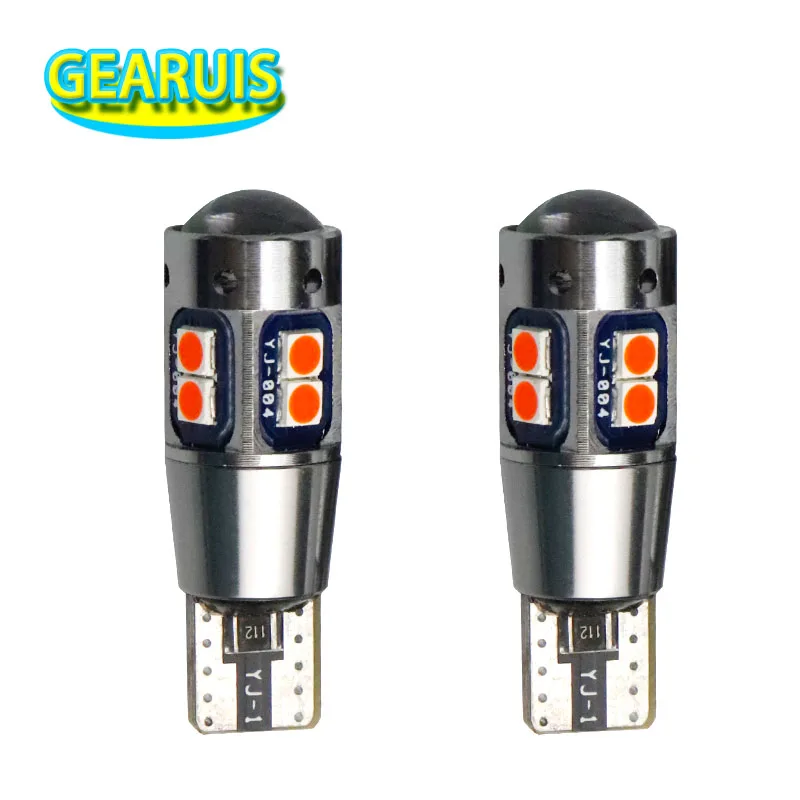 2pcs Car W5W T10 canbus 10 smd 3030 LED 0.22A Non polar No Error Wedge Interior Reading Dome Light Marker Lamp for Audi a4 Golf |