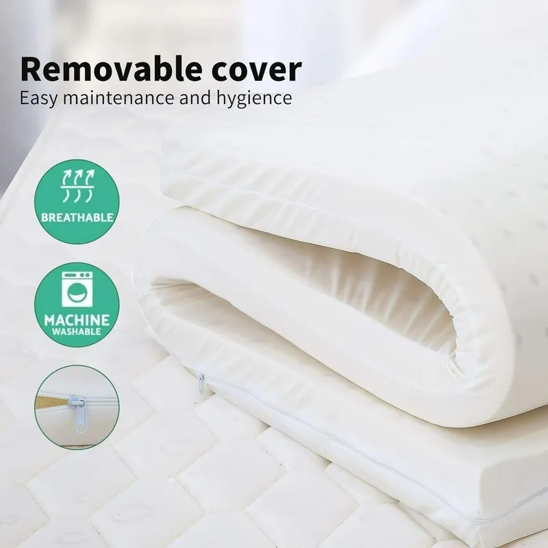 

New Bedroom Latex Mattress Fashion Breathable Non-slip Protection Tatami Mat Natural Latex Filled Healthy Non-toxic Sleeping Mat