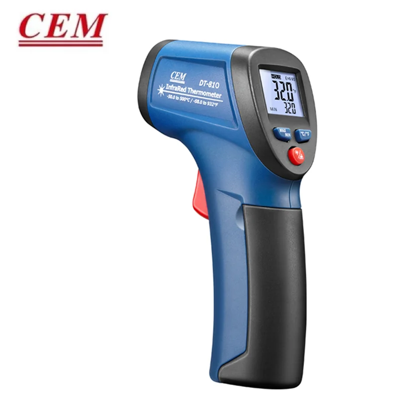 

CEM Infrared Thermometer DT-810 DT-811 DT-812 Professional High Precision Industrial Temperature Measuring Gun Food Thermometer
