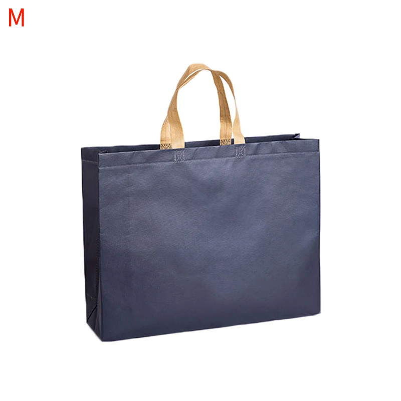 navy blue Женская Складная Большая сумка для покупок многоразовая эко-сумка унисекс тканевые не плетеные сумки через плечо сумка для продуктов - Цвет: navy blue