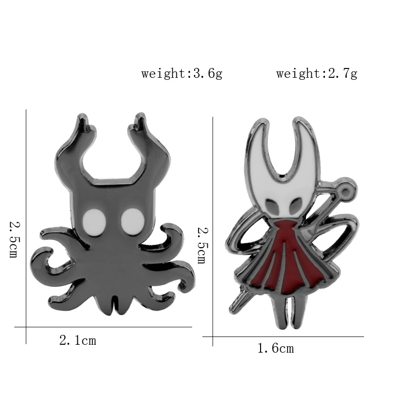 Hollow Knight Странник оттенок брошка мультфильм металлические значки броши на