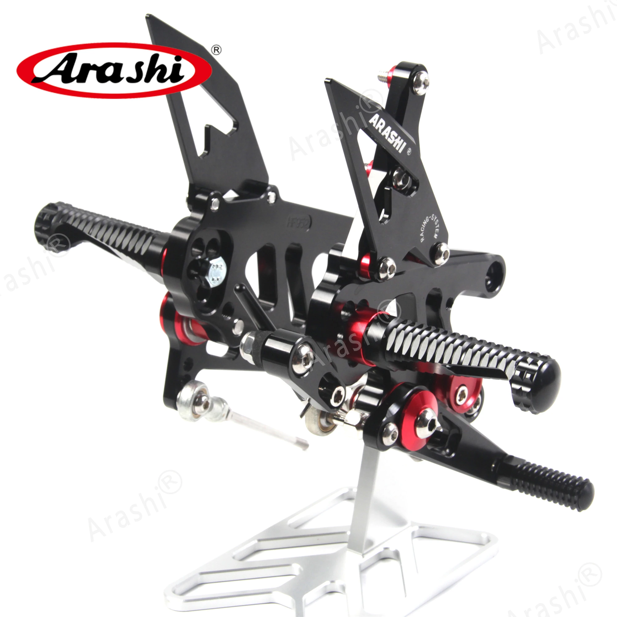 Arashi CNC Регулируемые подножки для APRILIA RSV4 завод APRC ABS 2013- подножки подножка мотоциклиста RSV 4 алюминий