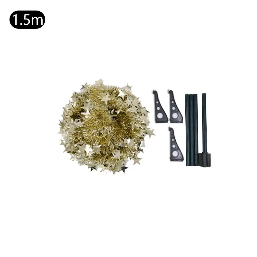 Green Pop Up Christmas Tinsel Tree With Stand Gorgeous Collapsible Artificial Christmas Tree For Christmas Decorations 1.2M 1.5M