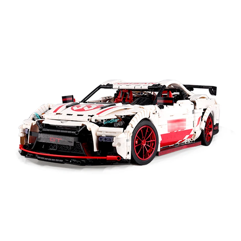 Игрушки 23010 GT R Совместимость MOC 25326 Супер гоночный автомобиль с светодиодный