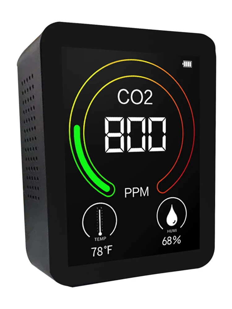 Монитор качества воздуха 3 в 1 2 75 дюйма PPM детектор CO2 измеритель температуры и