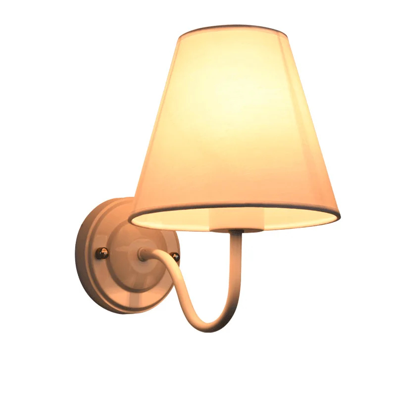 

Nordic Style Wall Lamp Modern Simple Creative Lights Living Room Bedroom Bedside Lighting Aisle Cloth Wall Lamps