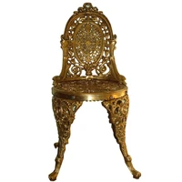 garden chair for out door and indoor decor made in brass metal rare furniture antique look chair