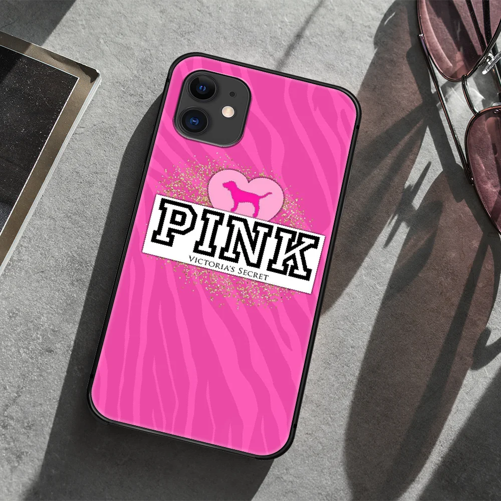 

Victoria VS love Pink Phone Case Cover Hull For iphone 5 5s se 2020 6 6s 7 8 12 mini plus X XS XR 11 PRO MAX black Hoesjes