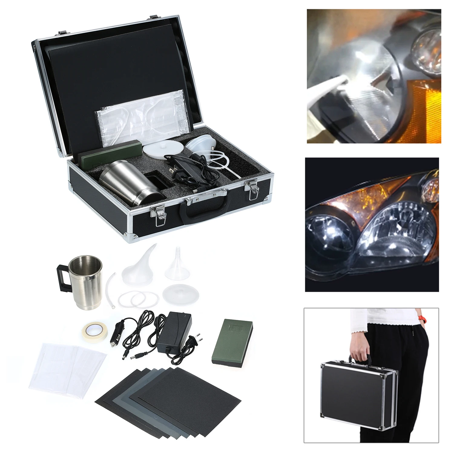 

Automobile Headlight Restoration Kits Car Headlight Polish Repair Tool Glass Scratch Repair Headlight Renovation