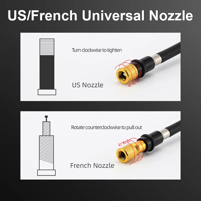 Bicycle Fork Pump High-pressure Cycling Portable Mini Hose Air MTB Bike Inflator For / Rear Suspension | Спорт и развлечения
