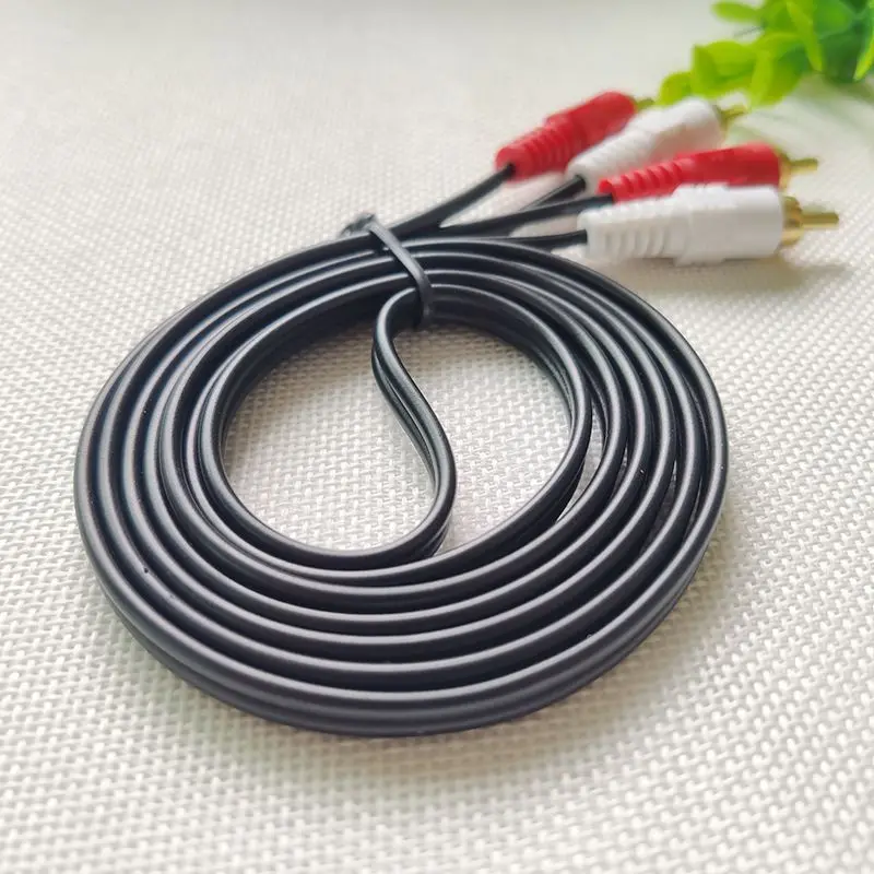 2 RCA штекер Мужской кабель стерео аудио AV для DVD tv CD усилитель звука|Кабели HDMI| |