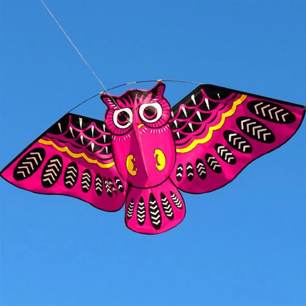 

3d Owl Kite Ids Toy Fun Outdoor Flying Activity Game Children With Tail Cloth Parent-child Exchange Interactive Lovely Toy