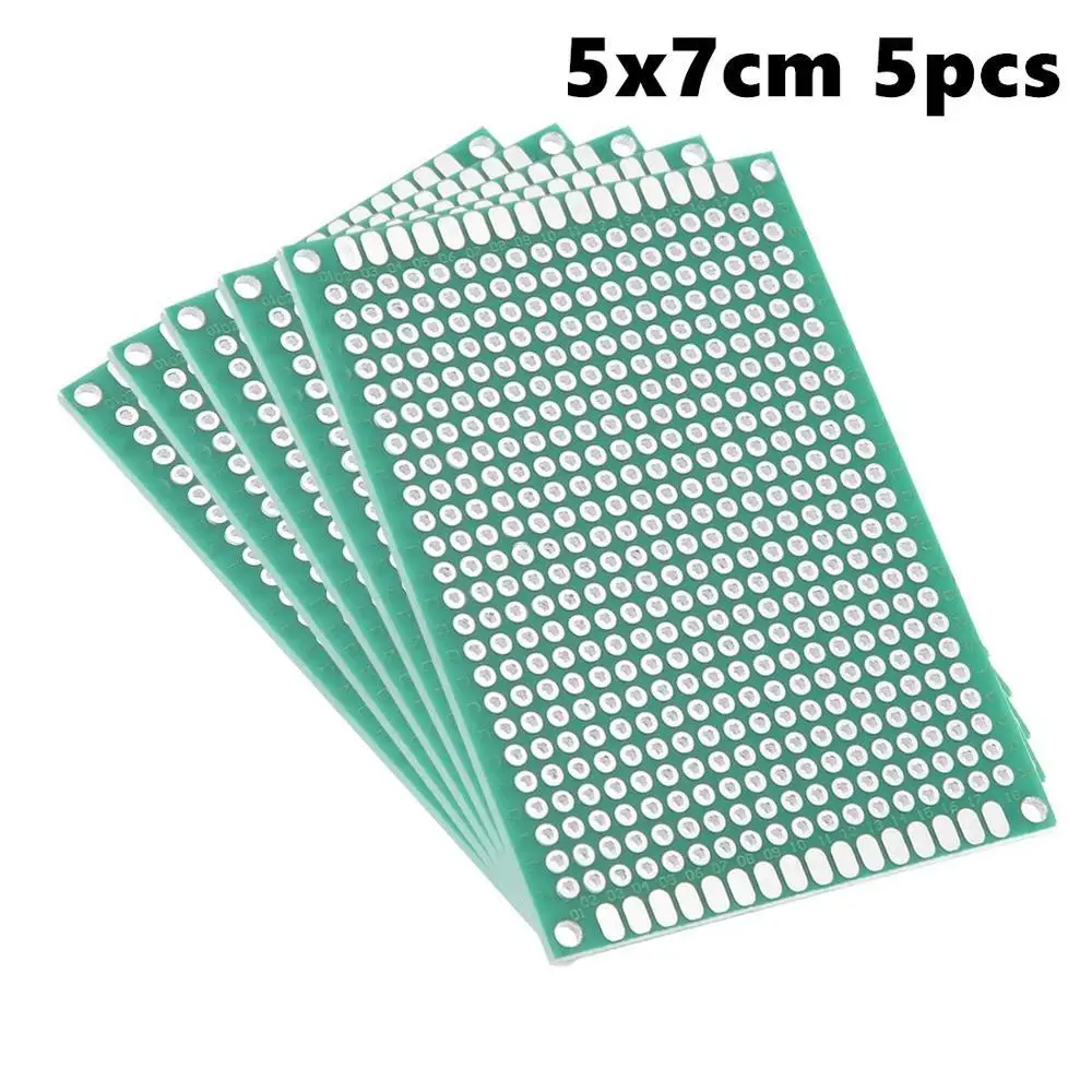 

5x7 см двухсторонняя универсальная печатная плата для DIY пайки 5 шт.