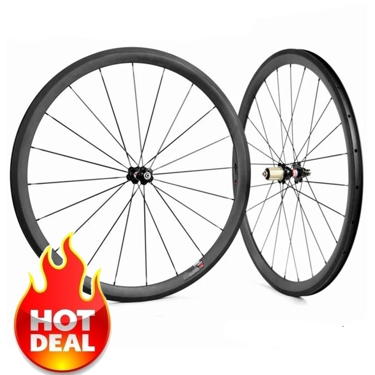 Полностью Углеродные колеса для шоссейного велосипеда 700C 25 мм 38 мм/50 мм/60 мм/88
