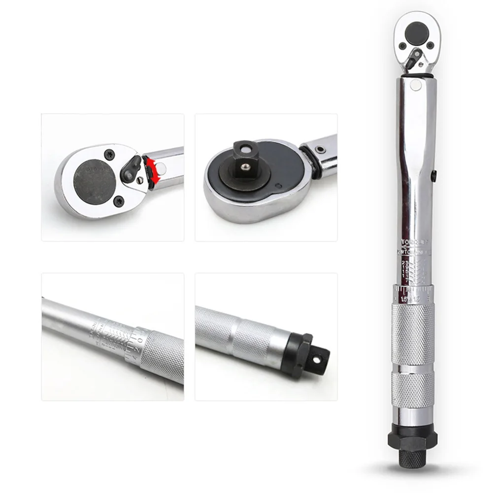 

1/4 inch Torque Wrench 5-25N Bicycle Bike Cycling Repair Tool Steel Silver