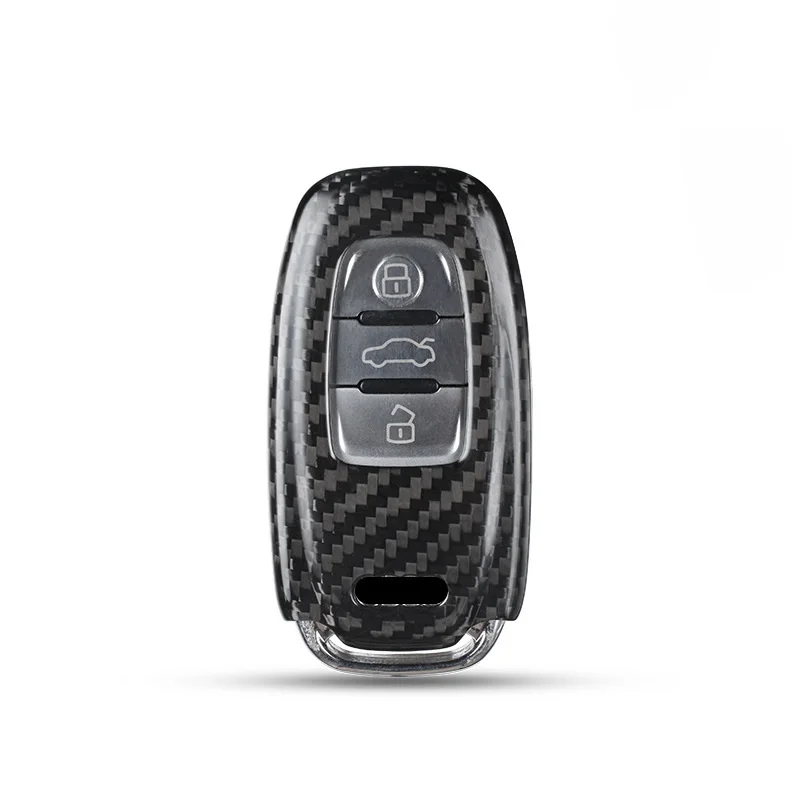 

Carbon Fiber Remote Fob Key Case Shell Cover For Audi A4 S4 A5 S5 B8 8K B8.5 A6 S6 C7 A7 S7 4G8 A8 S8 4H Q5 SQ5 8R A8 RS 4 5 6 7