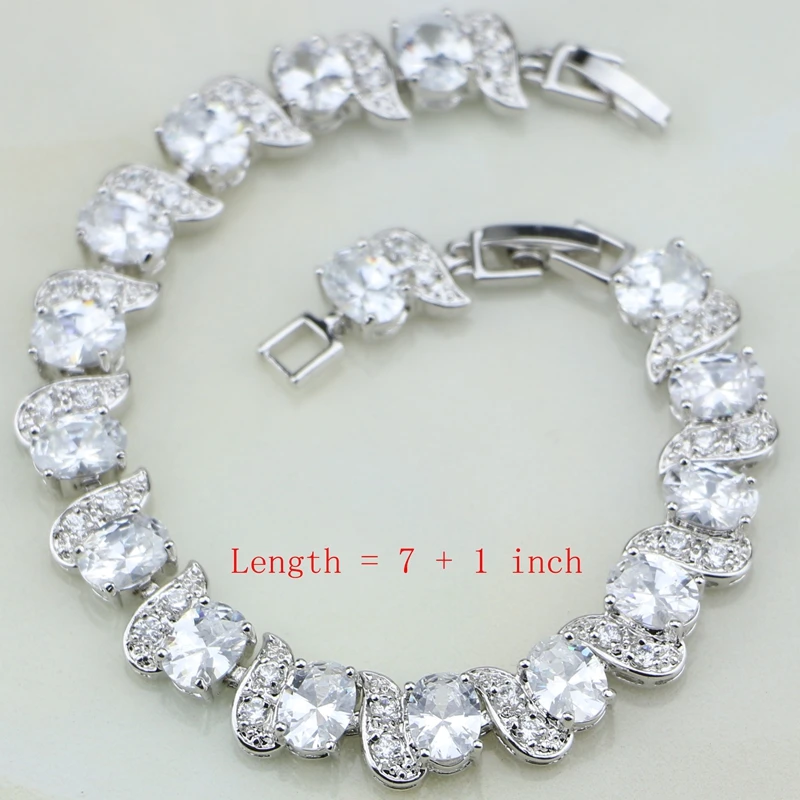 Ювелирные изделия из серебра 925 пробы Белый Австралийский Кристалл ювелирные