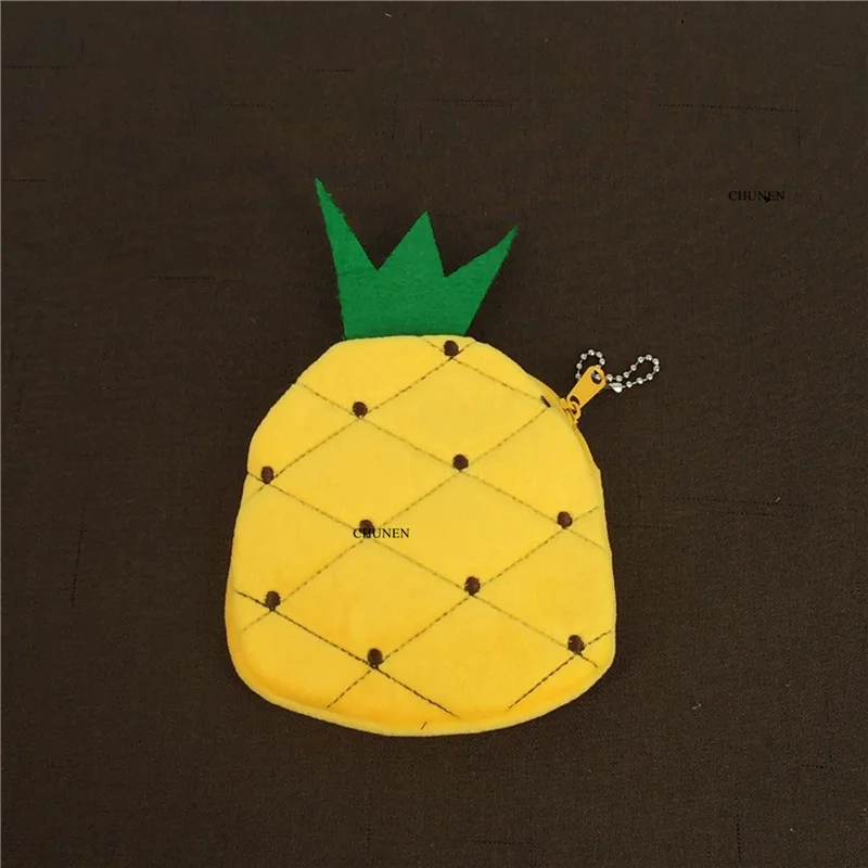 Плюшевый Кошелек с изображением клубники и т. Д. 10 см кошелек цепочкой для ключей