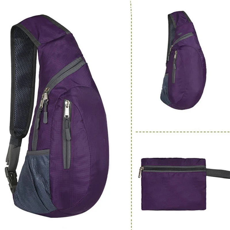 сумка через плечо мужская Crossbody Bag Men Chest Bags Foldable Waterproof Shoulder Bag Daily Travel Backpack сумка раскладная