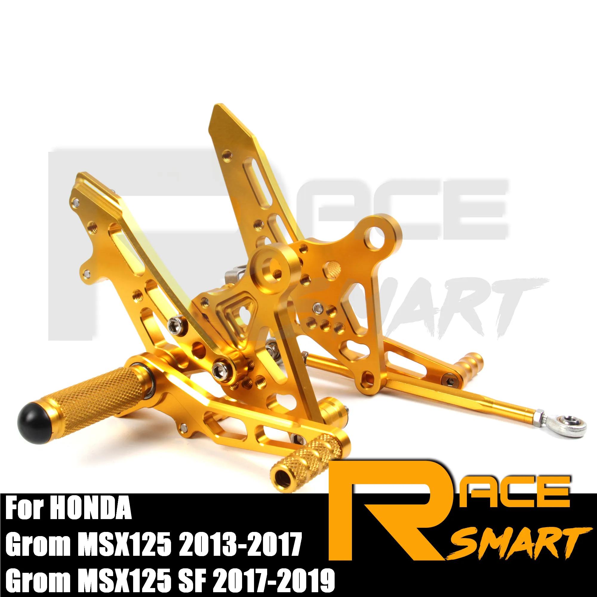 

Motorcycle CNC Aluminum Adjustable Rear Set Rearsets Parts Footrest Foot Rest For HONDA Grom MSX125 SF MS 125SF 2017 2018 2019