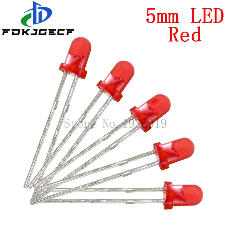100 шт. 5 мм светодиодный Диод Ассорти набор DIY S Набор белый зеленый красный синий