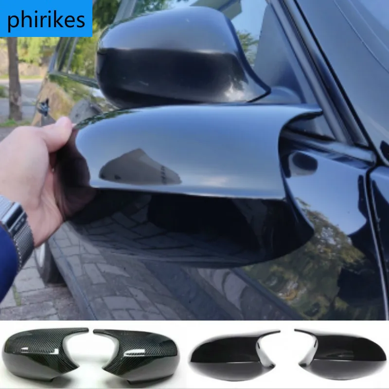 

2PCS Carbon Fiber/ABS Mirror Cover E90 Car Rearview Mirror Cap Cover Direct Replace For BMW E90 E91 08-11 E92 E93 10-13 LCI
