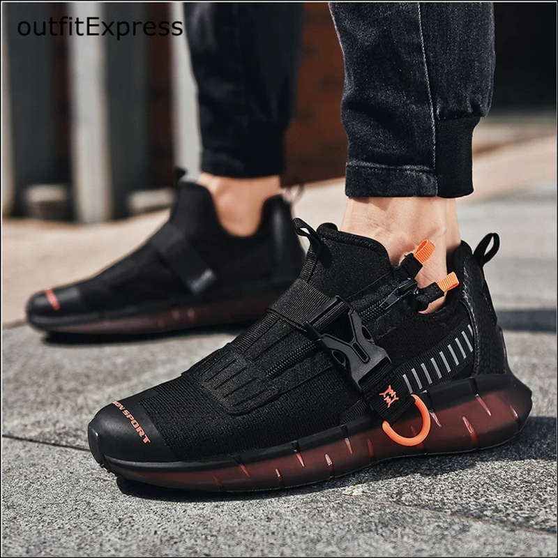 2020 Men Shoes Sneakers Flat Male Casual Comfortable Footwear Breathable Mesh Sport Tzapatos De Hombre Tenis | Спорт и развлечения