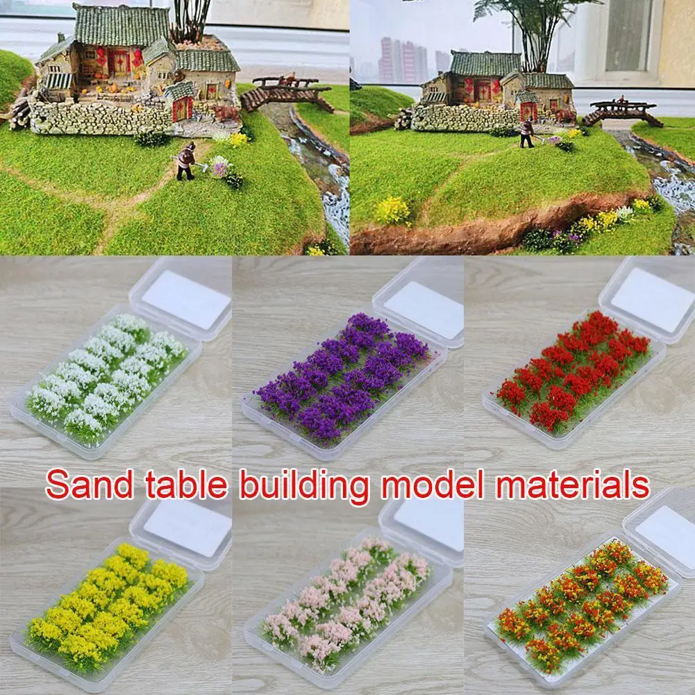 

Sand Table Building Model Outdoor Material Siamese Scene Flower Landscape Bush Ground Vegetation Handmade Grass Bush Outdoo G1D4