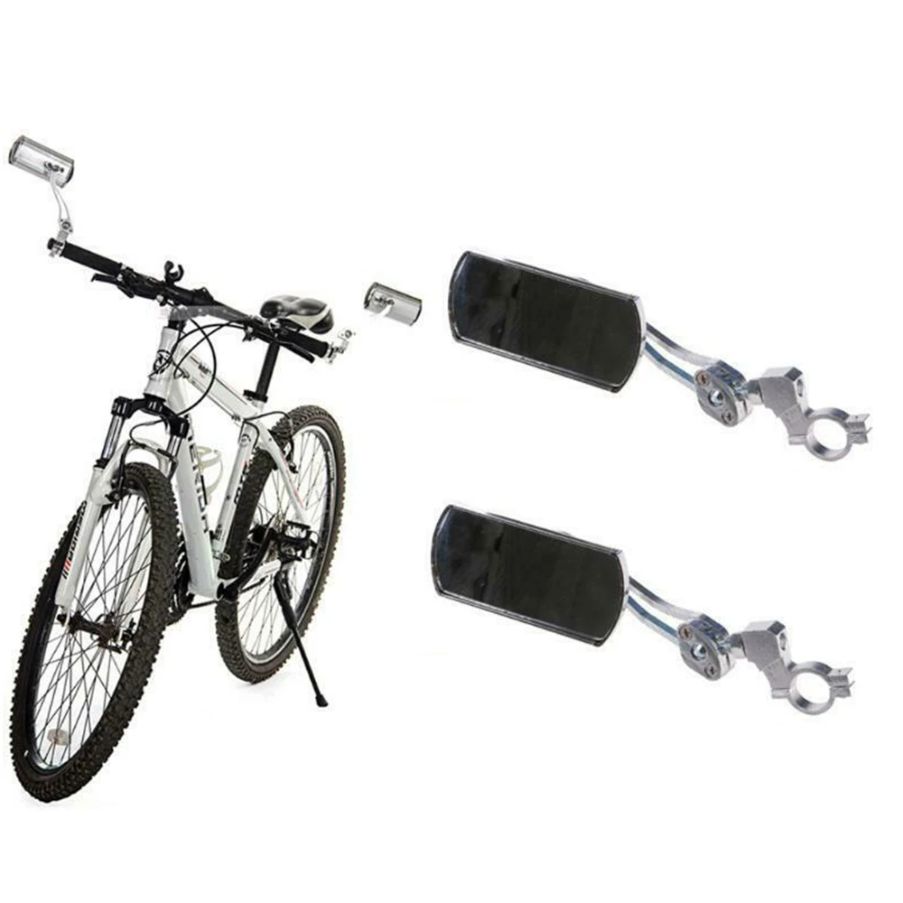

1 Pair Bicycle Rear View Mirrors Bike Cycling Aluminum Alloy Back Sight Reflector Angle Adjustable Mountain Handlebar Rearview
