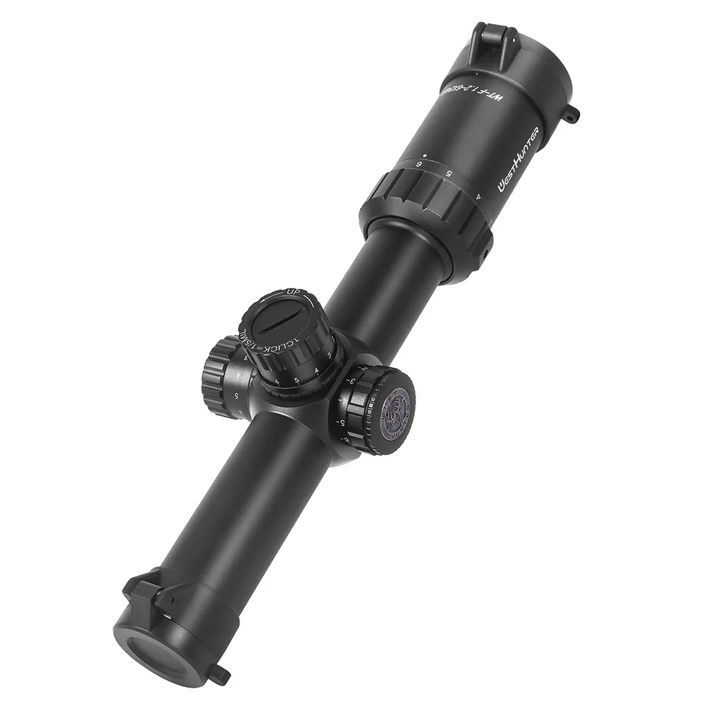 WESTHUNTER WT-F 1,2-6x24IR Quickdraw тактический, компактный прицел для охотничьей винтовки противоударный HD вид 30 мм трубка для ружья