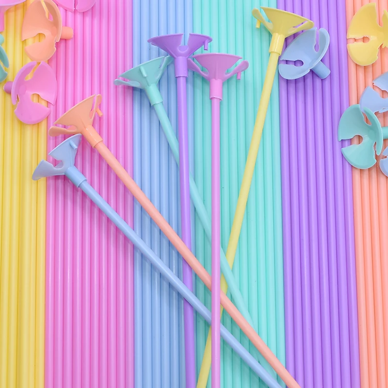 10 комплектов 30 см латексные палочки для воздушных шаров белые стержни из ПВХ