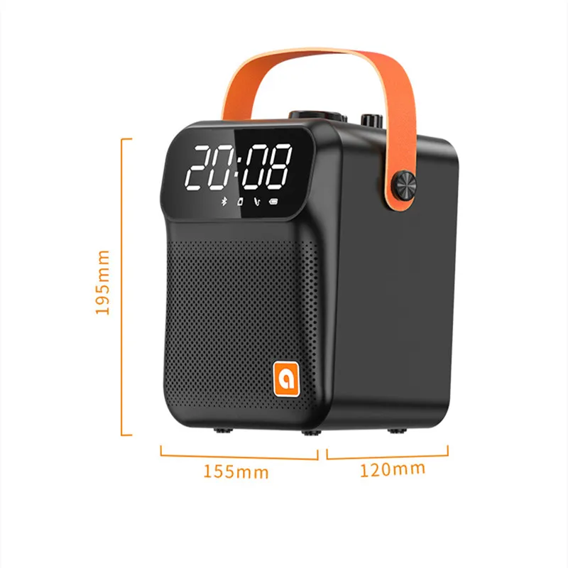 

Wireless Bluetooth sSpeaker Outdoor Portable Microphone, K Song, Recording, U Disk/TF Card Playback, Computer Subwoofer Speaker
