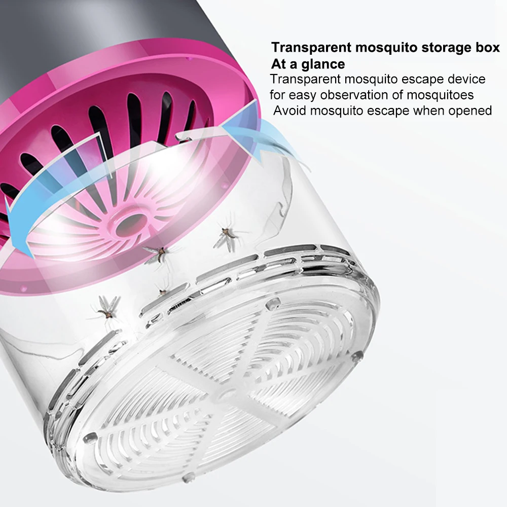 Светодиодная лампа убийца от комаров УФ ночник светильник USB насекомые Zapper