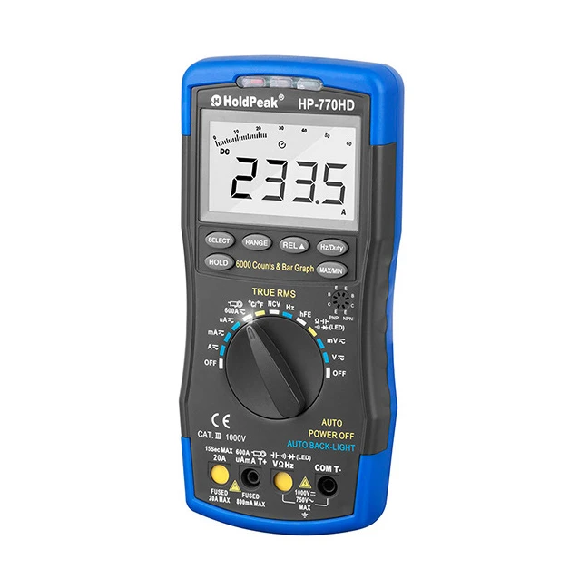 HP-770HD Цифровой мультиметр Авто Диапазон True RMS AC DC Напряжение частоты постоянной