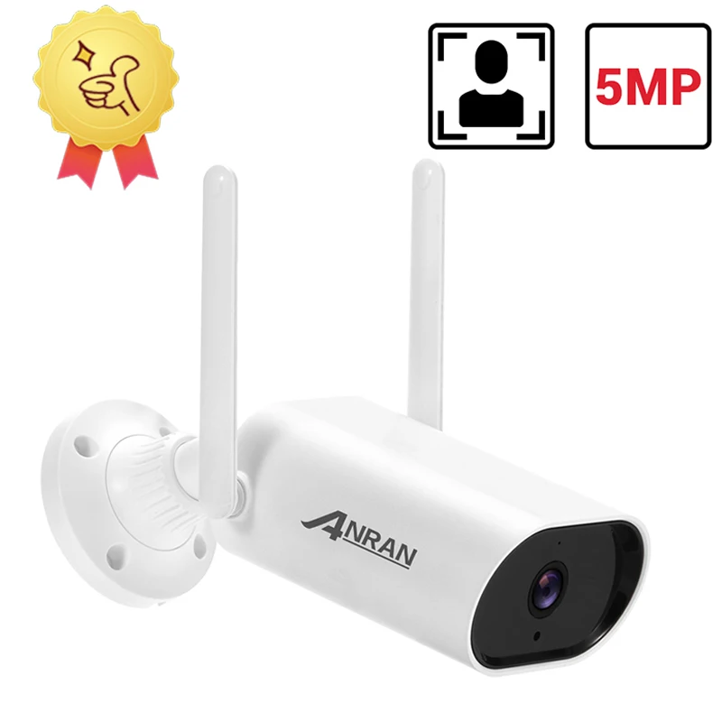 

ANRAN 5MP Outdoor WIFI Security Protection Camera 1920P Surveillance IP Camera Home Two Way Audio Waterproof CCTV Videocam