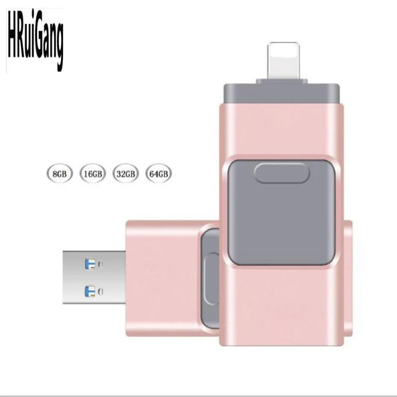 Флешки 32 Гб 64 128 ГБ мини USB i-Flash Drive hd для iPhone iPad iPod iOS Android устройства память OTG