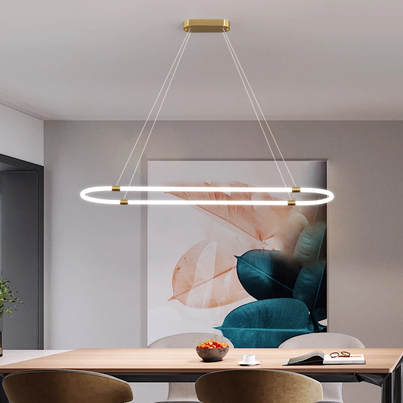 Золотые светодиодные подвесные светильники современный дизайн для гостиной