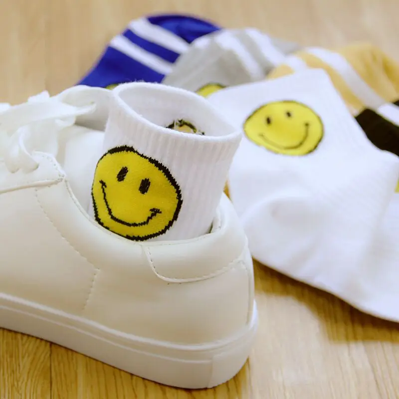 

Korean Japanese Kawaii Smiley Funny Socks Funny Socks Fashion Socks Classic Socks