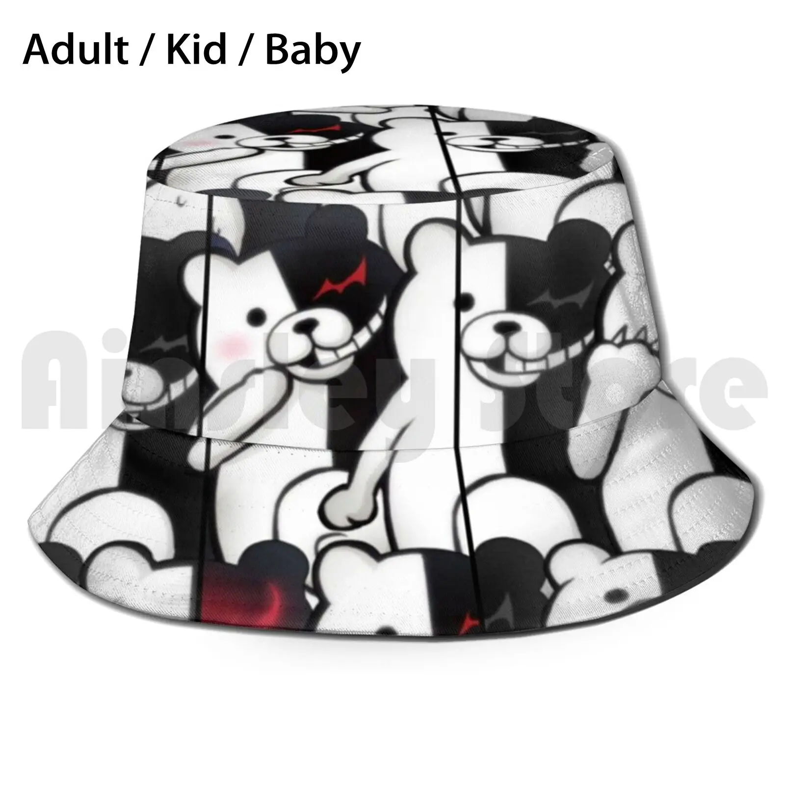 

Солнцезащитная шляпа Monokuma, складная УФ-защита, Danganronpa Monokuma Sprite Sprites
