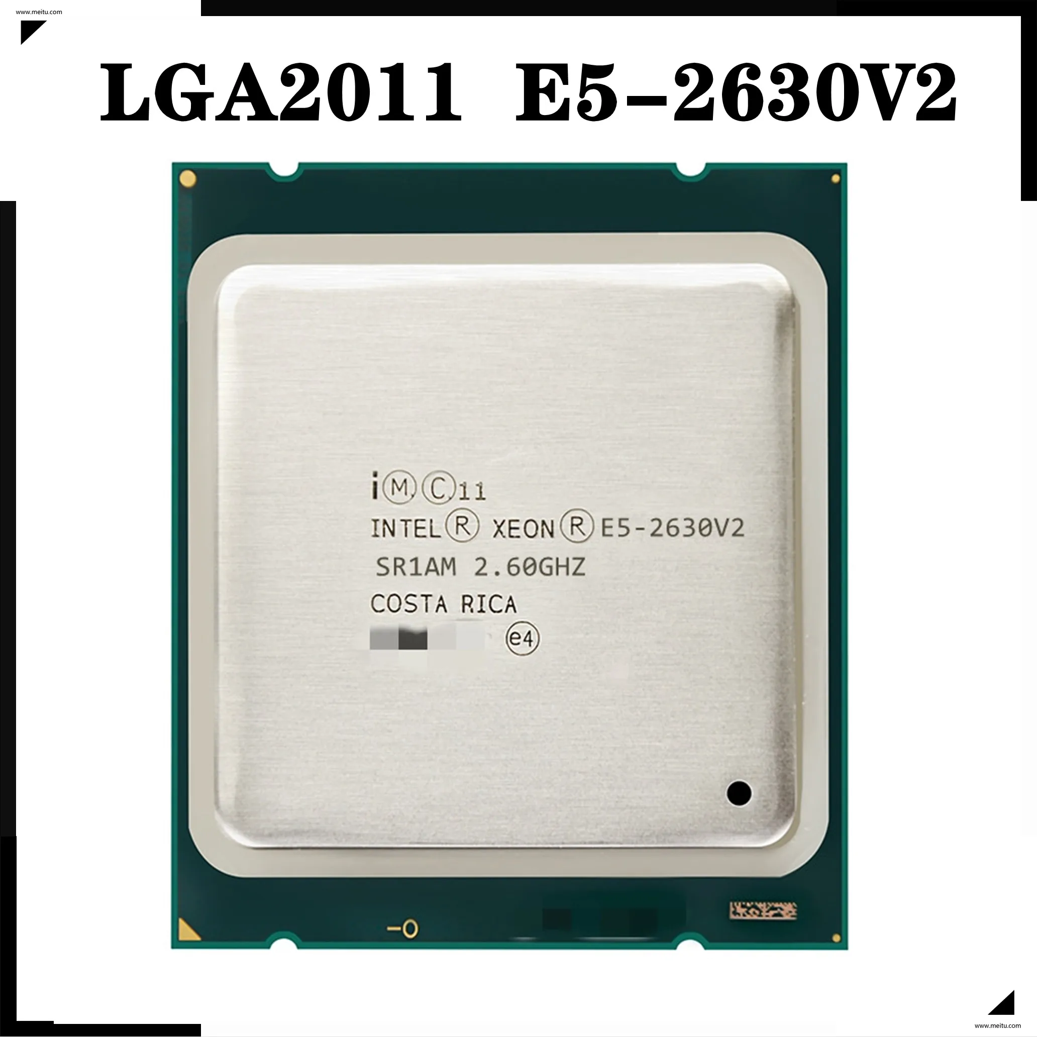 Процессор Intel Xeon E5 2630V2 2630v2 2630 v2 2 1 ГГц шестиядерный двенадцатипоточный ЦПУ 15 Мб 80