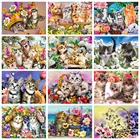 Evershine Алмазная вышивка кошки 5D DIY Алмазная мозаика животные вышивка крестом наборы подарок на день святого валентина