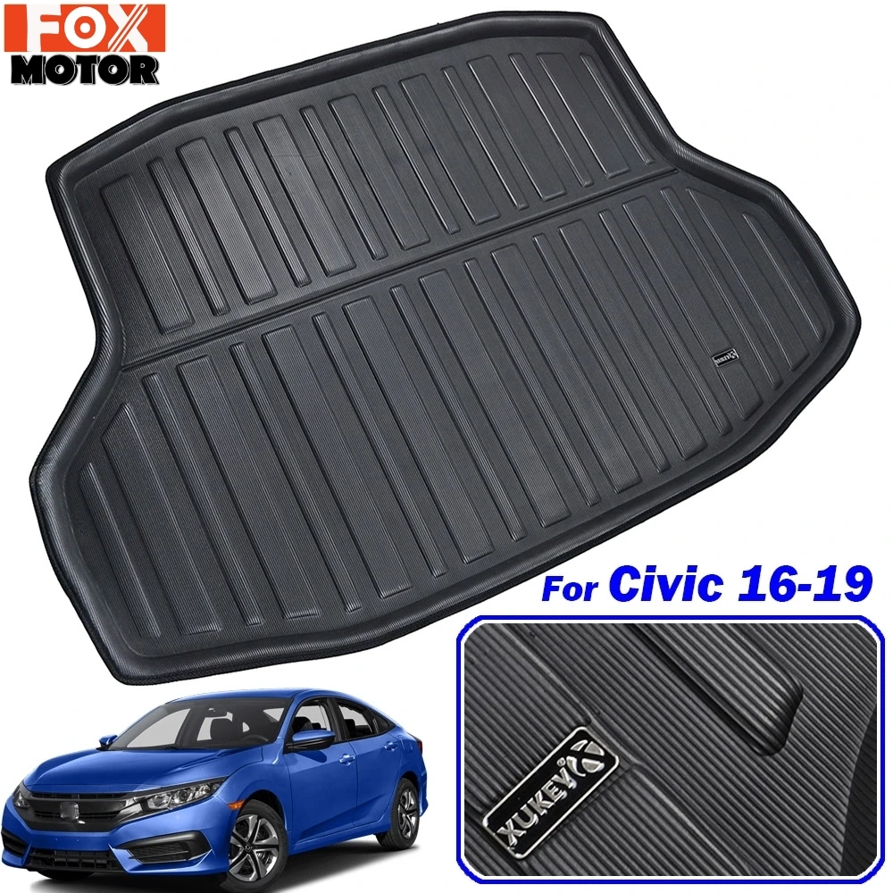 Для Honda Civic Седан 2016 2017 2018 2019 10th Gen загрузочный лоток Коврики для багажника коврик