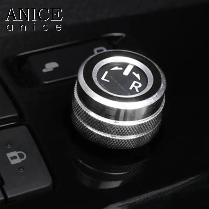 Черная Обложка из алюминиевого сплава с кольцом заднего вида для Toyota Camry Corolla