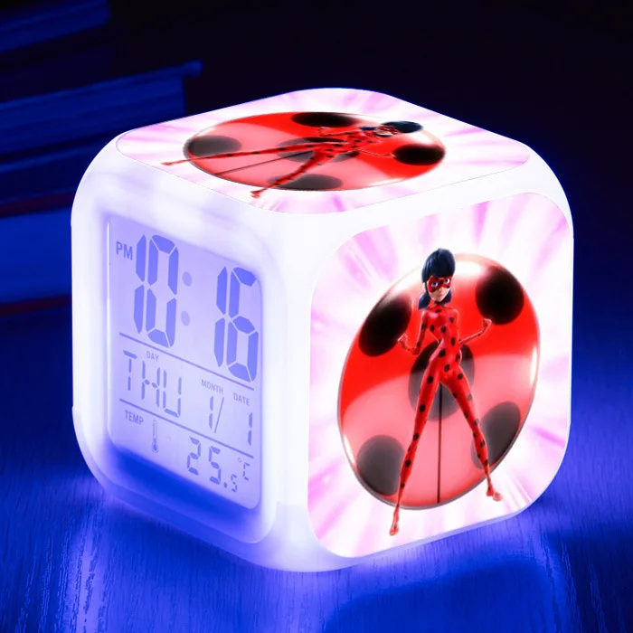 22 Girls Boys Toy Kids Alarm Clock wekker digital Alarm clock Animation Alarm clock wake up light reveil table reloj despertador - Цвет: 22