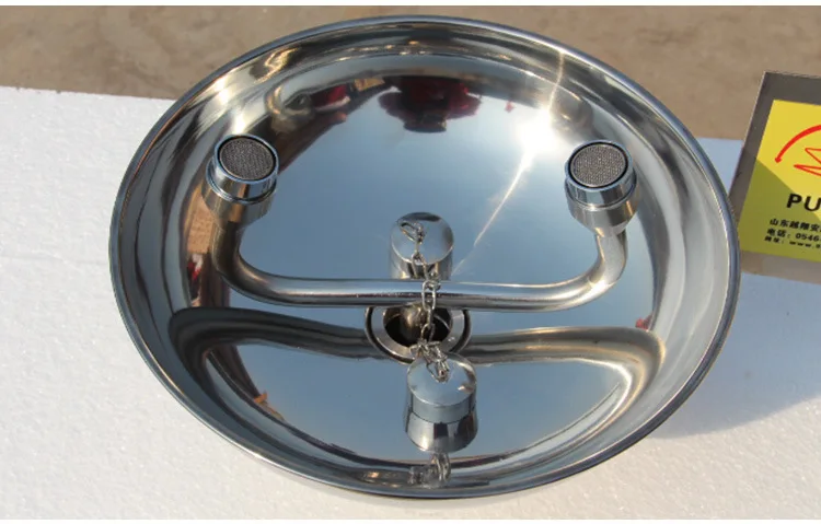 

12-18L 304 Stainless Steel Emergency Wall Mounted Eyewash Station Double Mouth Y